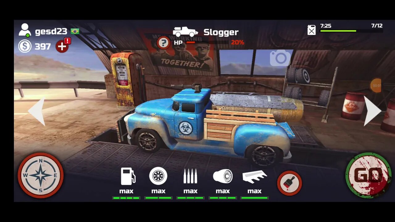 GUIGAMES - Derby Zombie 2 - Halloween fase 6 - Carro Slogger