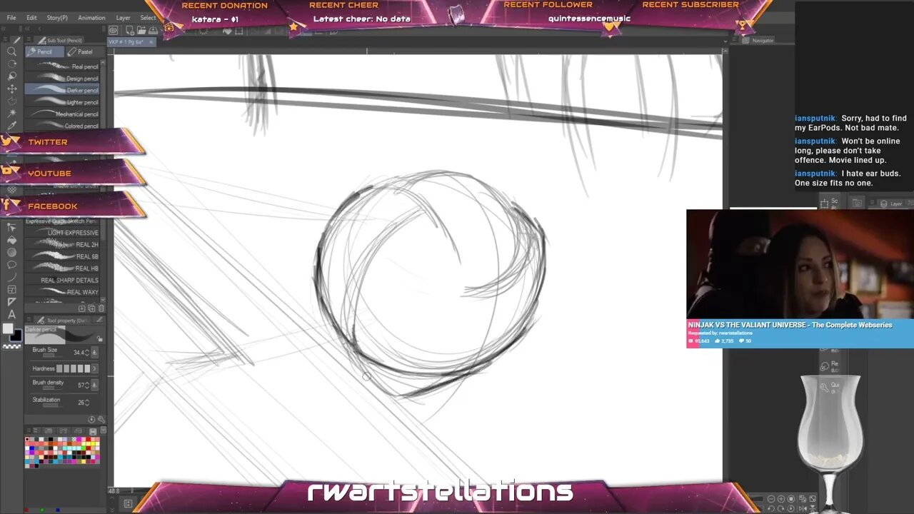 Highlight: Draw, Chat & Chill: Drawing for Subs/ Movie Tuesday