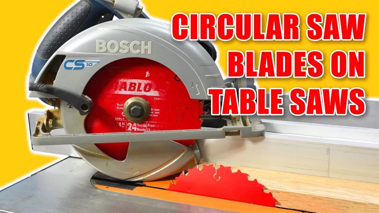 Using Circular Saw Blades on a Table Saw for Woodworking