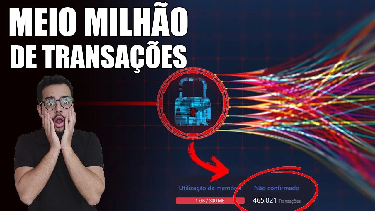 Rede do Bitcoin está com PROBLEMAS? Recorde de transações pendentes ASSUSTA INVESTIDORES!