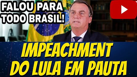 Aconteceu Bolsonaro vai voltar e manda recado pra todo o Brasil...Impeachment do Lula em pauta