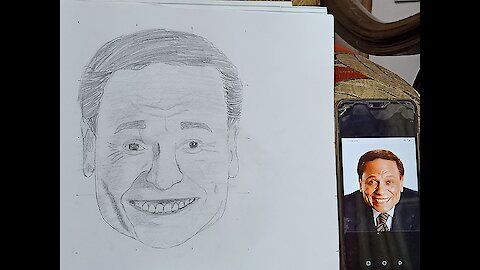 Drawing portrait to the star Adel emam