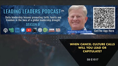 WHEN CANCEL CULTURE CALLS WILL YOU LEAD OR CAPITULATE?