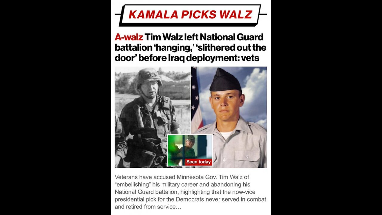 democrat stolen valor Tim Walz Says He Makes WHITE GUY TACOS, Caught LYING, Why Is He always Lying??