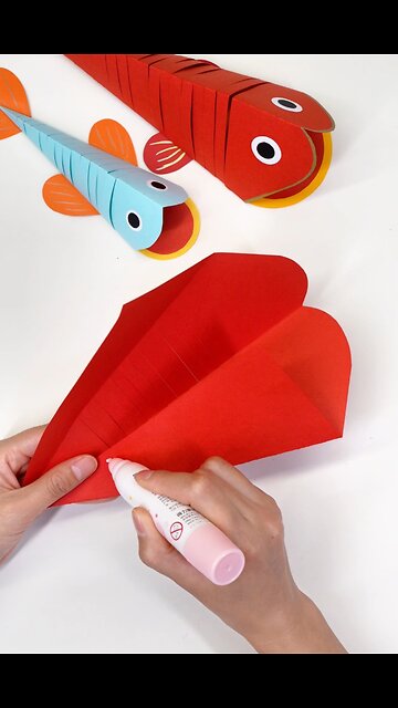 Paper Fish 🐠 Craft | Easy Paper Fish Craft for kids @Adyscraftclub