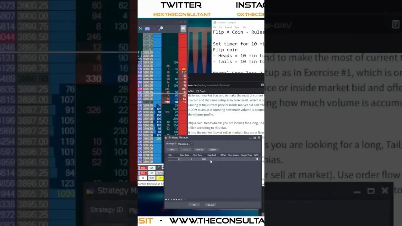 Jigsaw DayTradr Flip-A-Coin Drill Contract