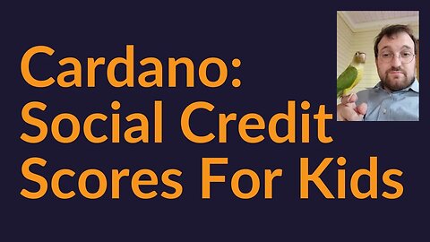 Cardano: Social Credit Scores For Kids