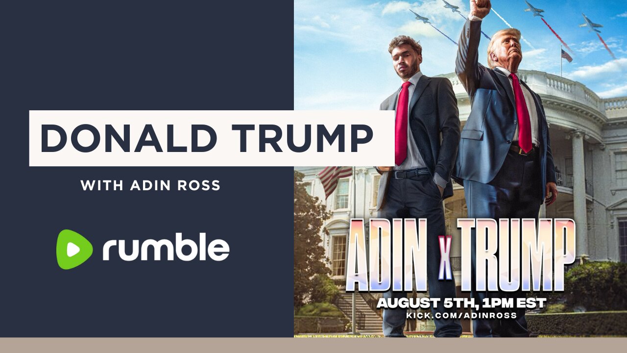 Adin Ross interviews Donald Trump LIVE