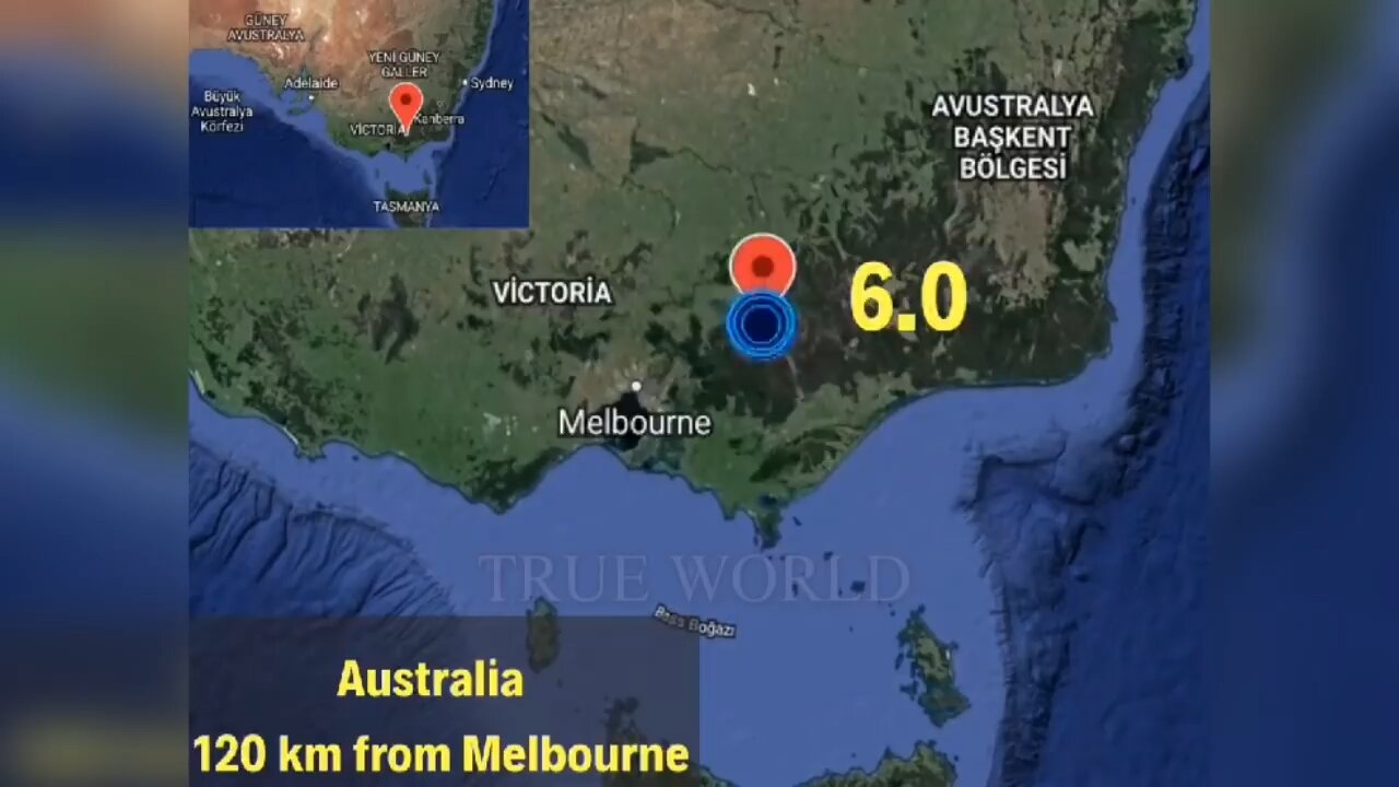 The earth was groaning in Australia! Scary footage of the 6.0 earthquake in Melbourne!