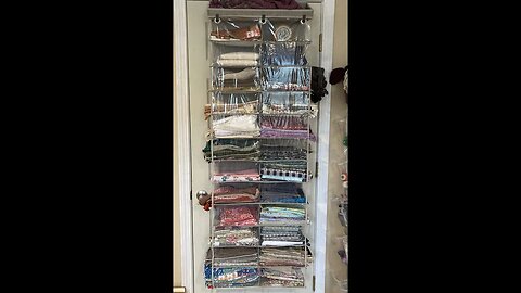 Creative way to store my fabrics #craftroomorganization