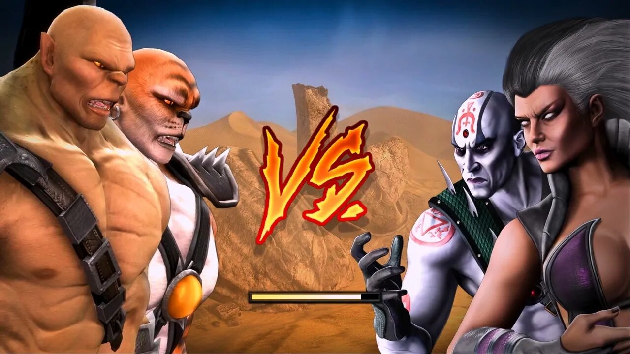 Mortal Kombat 9 - Goro And Kintaro Mod - Expert Tag Ladder - Gameplay @(1080p)