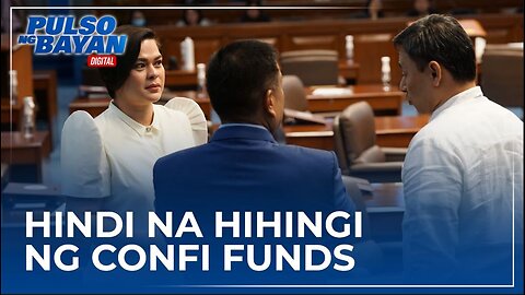 OVP, hindi na hihingi ng confidential funds; pero pwede itong ibigay ng senado —Sen. Tolentino