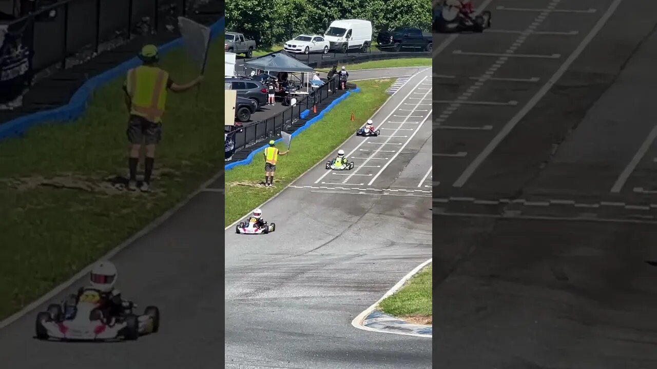 Vega tires suck. Drop off! #gokart #racing
