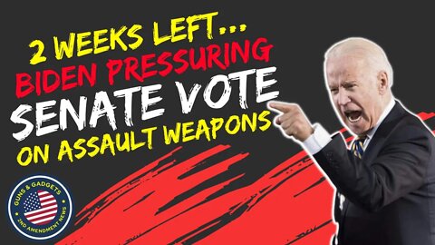 With 2 Weeks Left...Biden Pressures Senate To Ban Assault Weapons