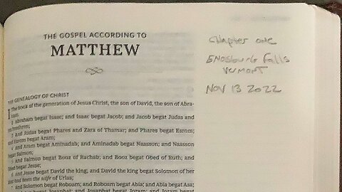 Matthew chapter 1