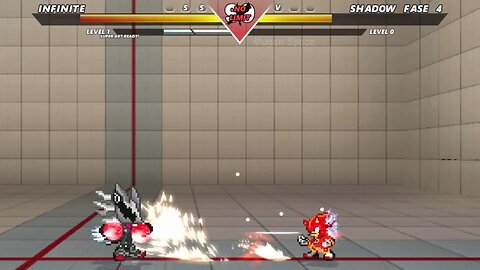 Dark Sonic & Infinite Sonic VS Sonic & Sonic Fase 4 & Shadow Fase 4 I Sonic Mugen Battle