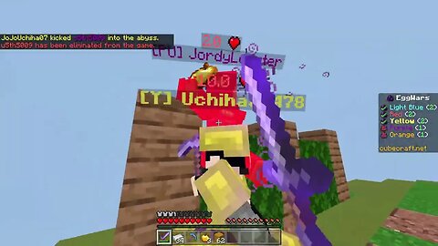 Minecraft pro folded me to oblivion in cubecraft eggwars