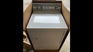 Speed Queen DC5000WE Commercial Dryer Unboxing