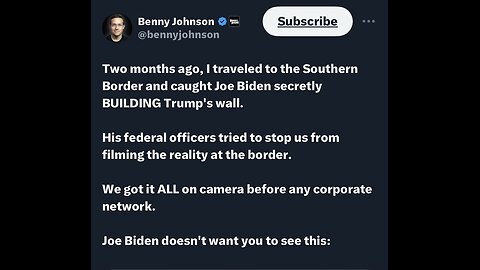 Captioned - Benny: Biden wall VS Trump wall