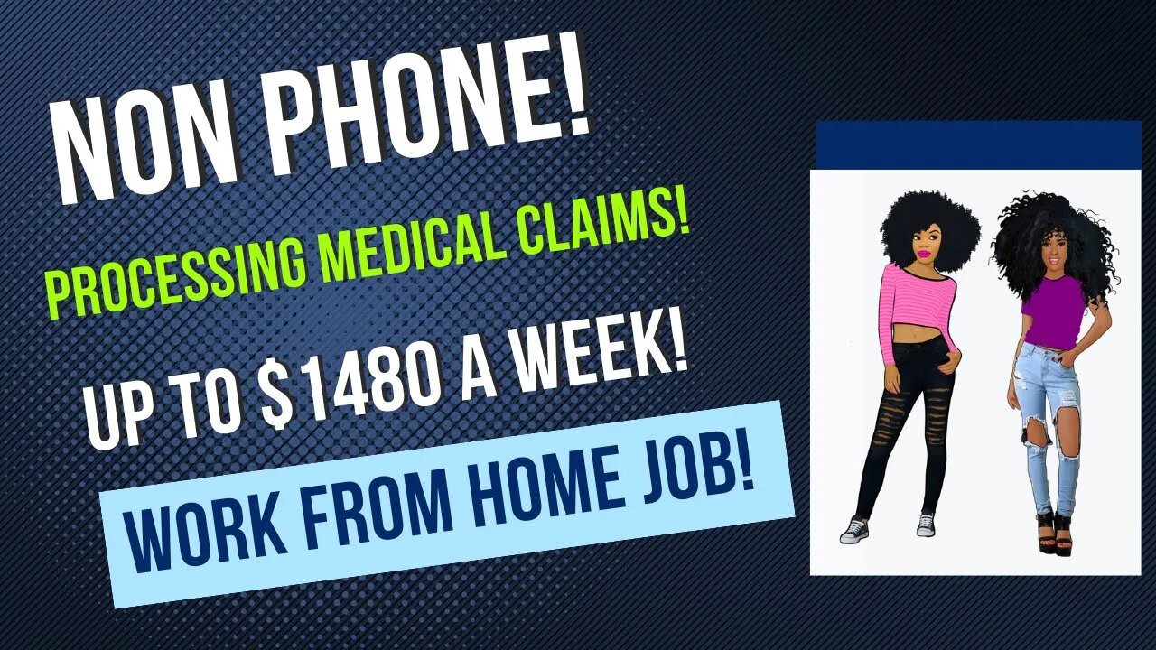 Non Phone Work From Home Job Processing Medical Claims Up To $1480 A Week WFH Job #makemoneyonline