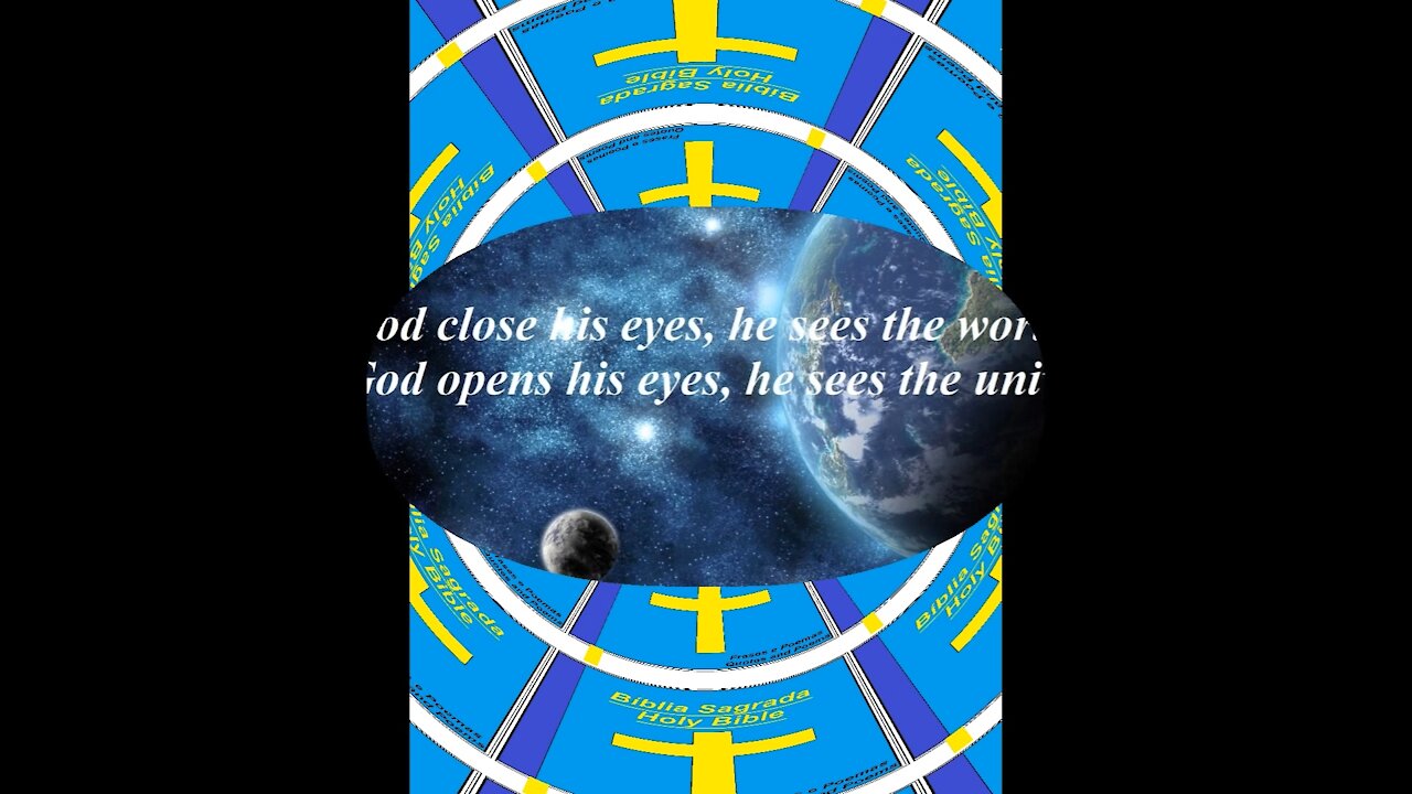 When God closes his eyes he sees the World [Quotes and Poems]