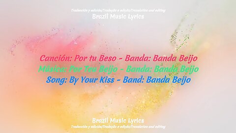 Brazil Music: By Your Kiss - Band: Banda Beijo