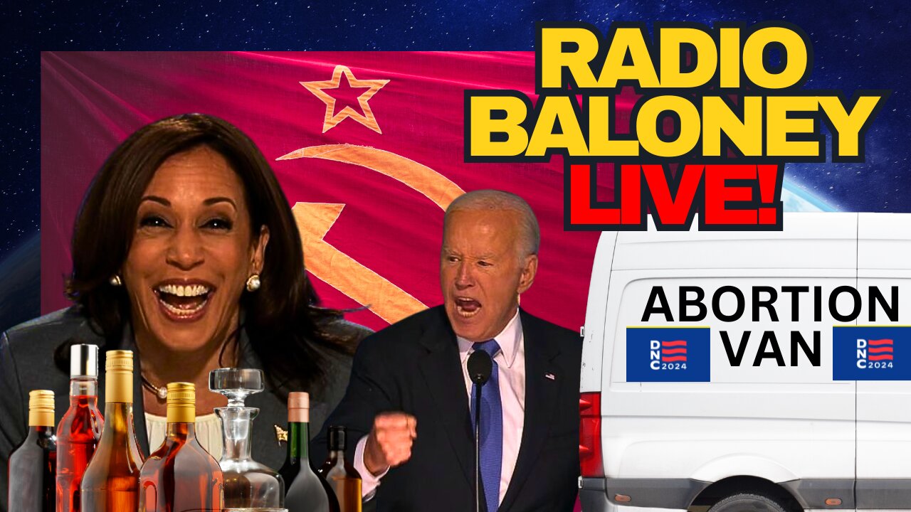 Radio Baloney Live! DNC, Kamala Drunk, Joe Biden DNC Funeral, Election 2024, Trump, Douglas Murray