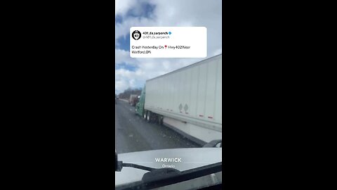 Transport Truck Accident On Highway 402