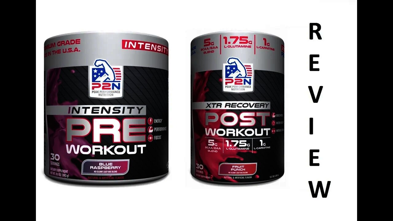 p2n Peak Performance Nutrition pre-workout and post-workout review and mix testing