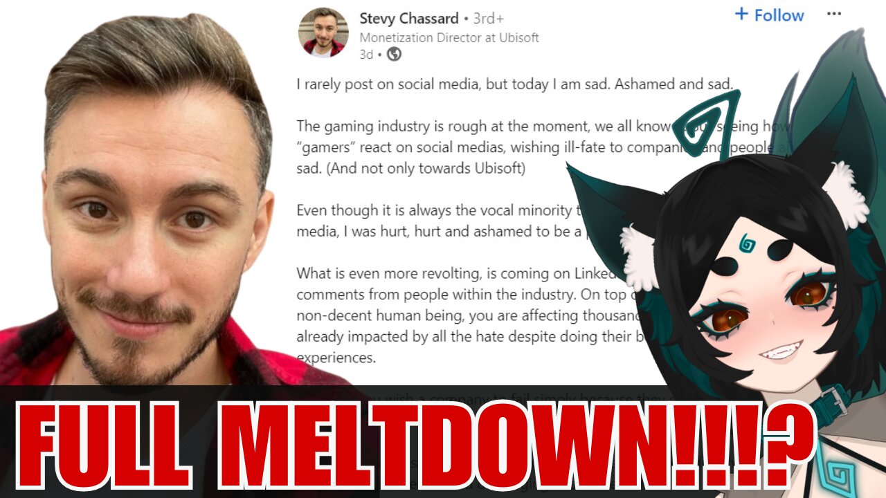 Ubisoft Director LinkedIn Meltdown / Reaction