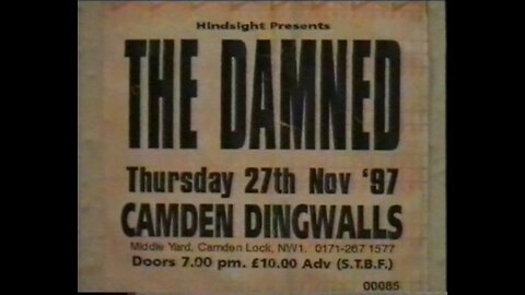 The Damned - Live at Dingwalls, London 1997