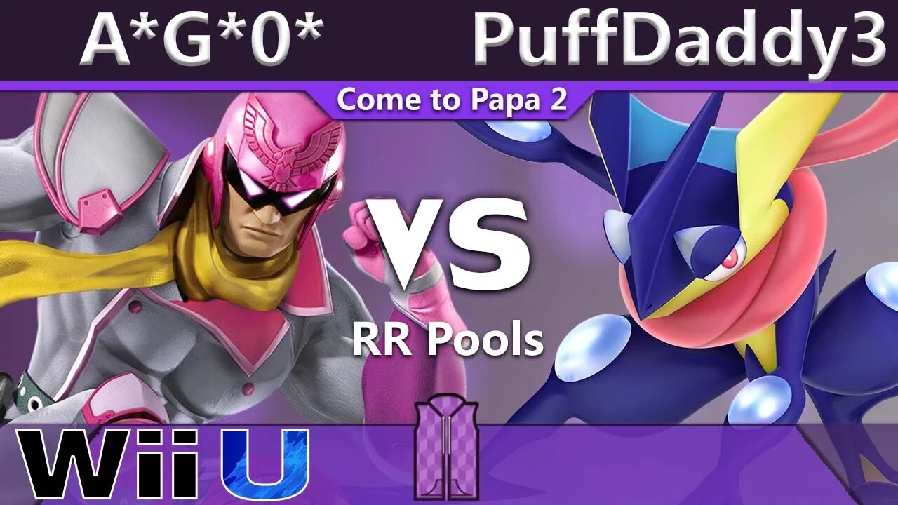 A*G*0* (Captain Falcon) vs. PuffDaddy3 (Greninja) - Wii U RR Pools - CTP2