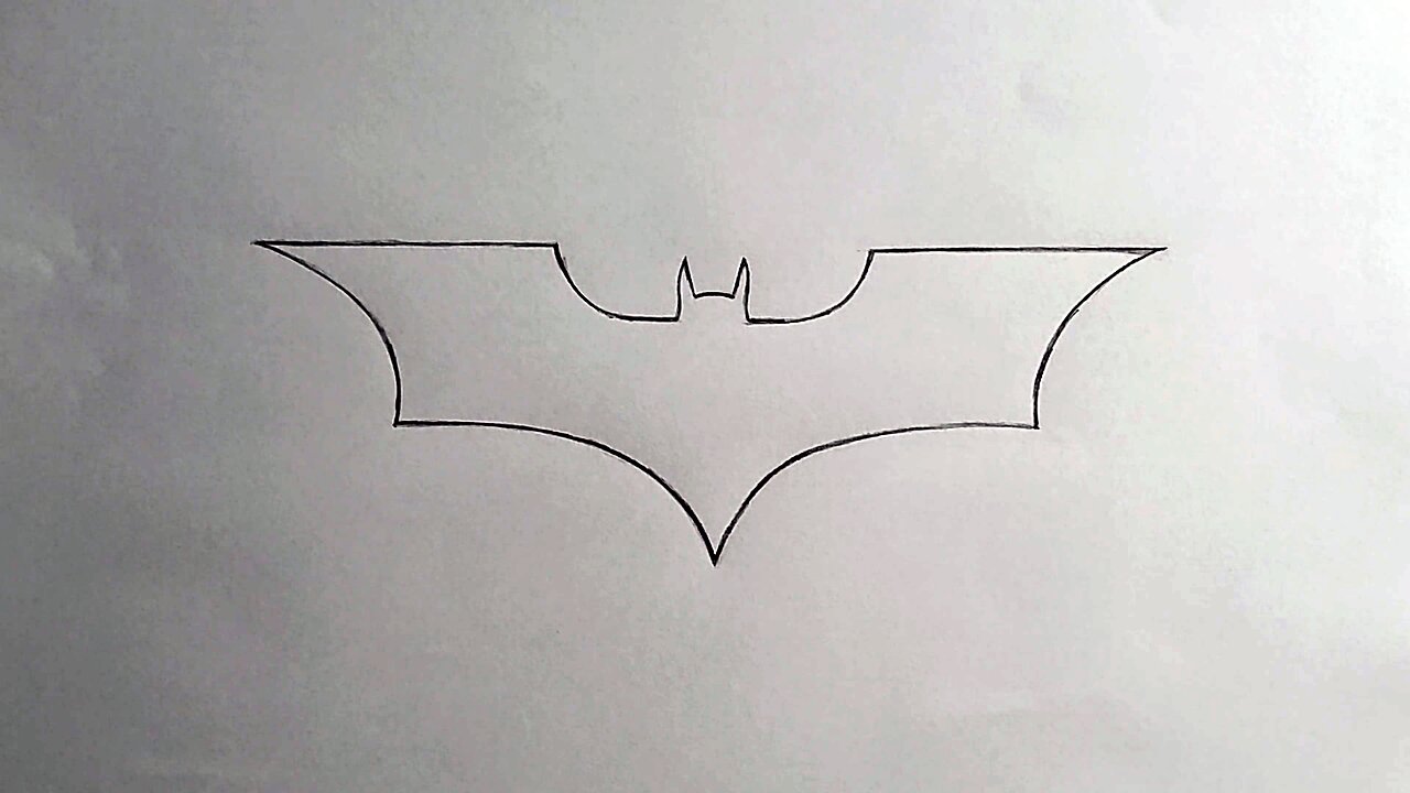 How to Draw Batman Logo