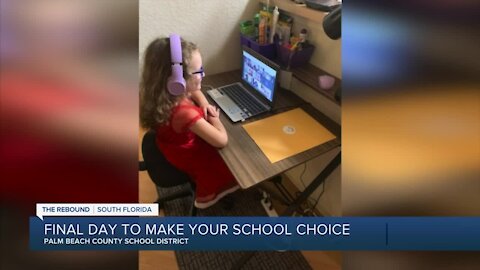 Palm Beach County students facing deadline for educational choice