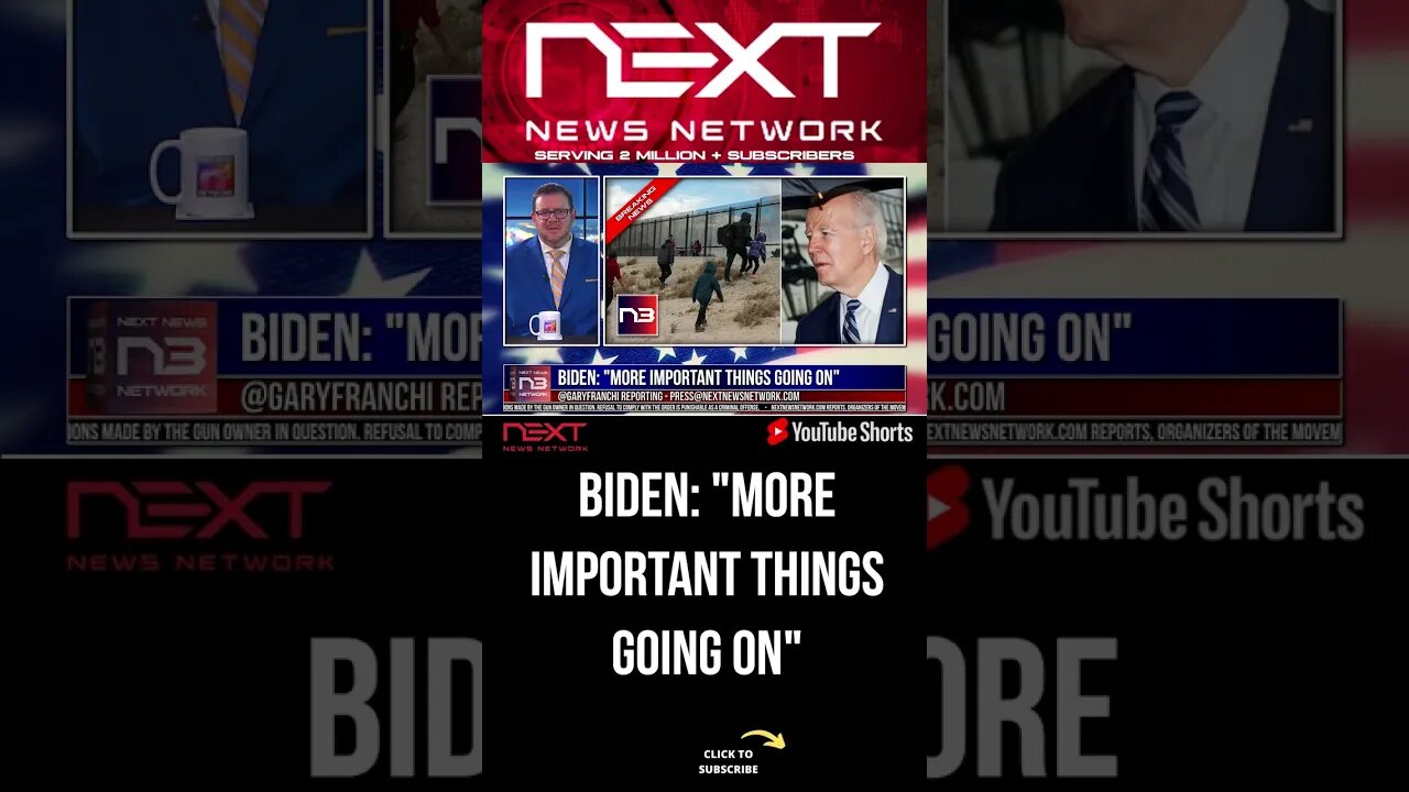 BIDEN: "More Important Things Going On" #shorts