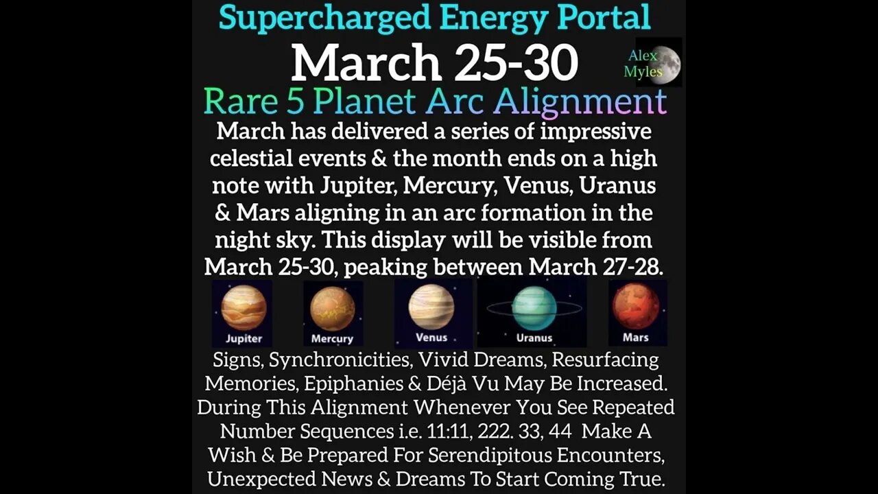 Planetary Arc in the Heavens 🌈 Mystical Alignment in the Night Sky ☄️ March 28, 2023