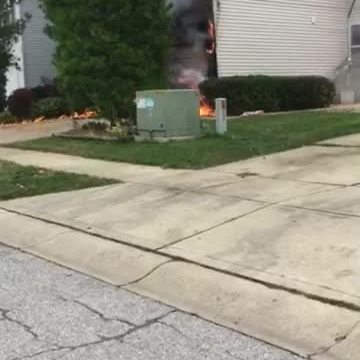 Viewer video: House explodes, catches fire in Camby, Indiana