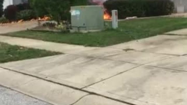 Viewer video: House explodes, catches fire in Camby, Indiana