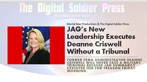 JAG's New Leadership Executes Deanne Criswell Without a Tribunal