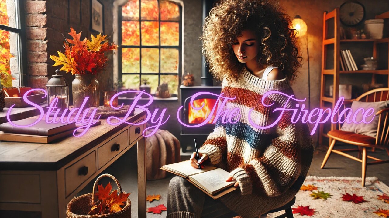 🔥 Cozy Autumn Fireplace Ambiance | Relaxing Fireplace Sounds for Study, Focus, & Sleep (1 Hour)