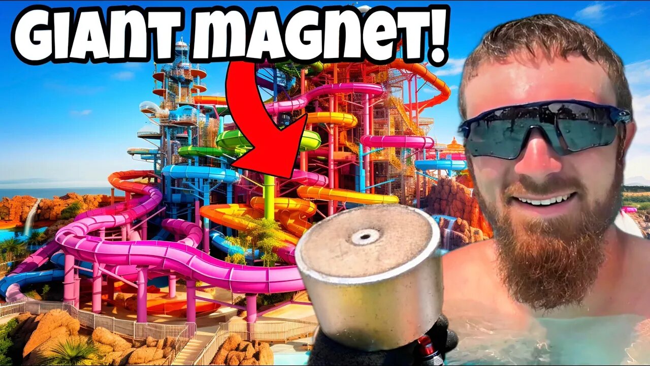 MEGA Magnet Fishing JACKPOT & ULTIMATE Waterpark Vacation!