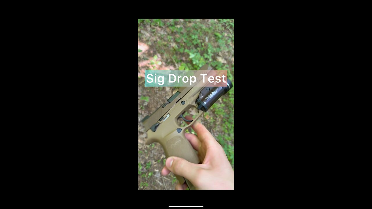 Sig P320 drop test