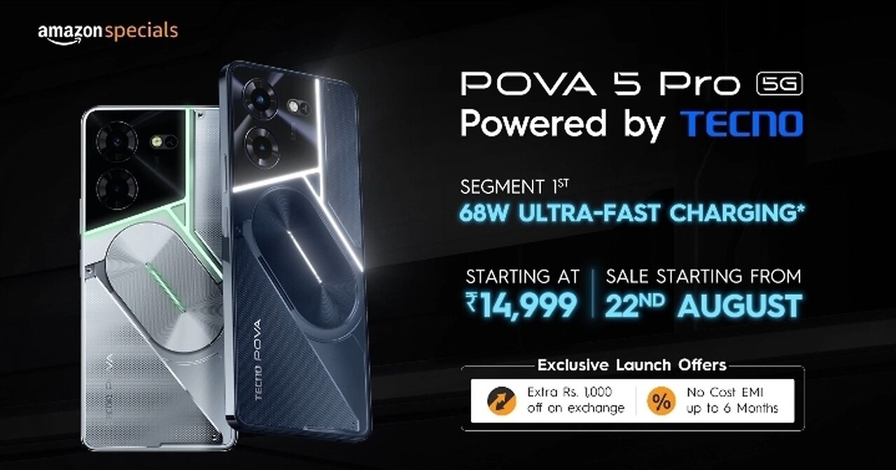 TECNO pova5 pro 5g powered by