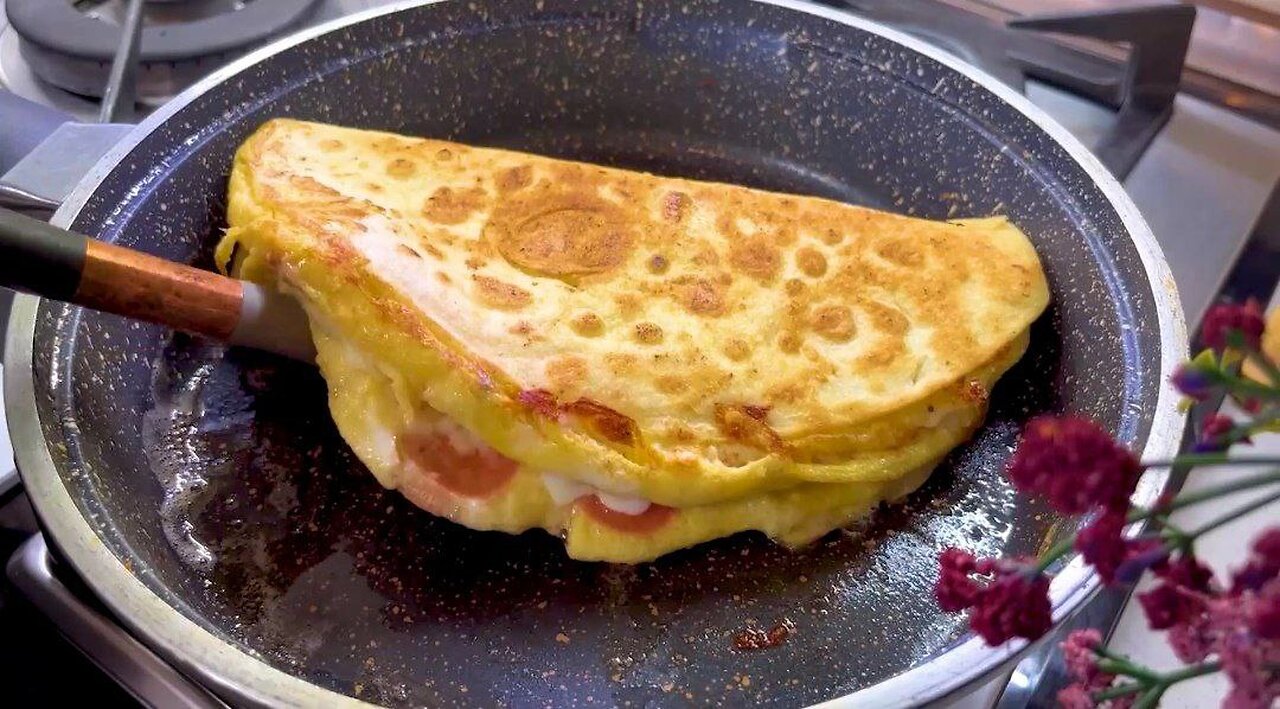 Easy and Delicious Breakfast recipe, you can eat it every day❗️ Tortilla with eggs recipe♨️