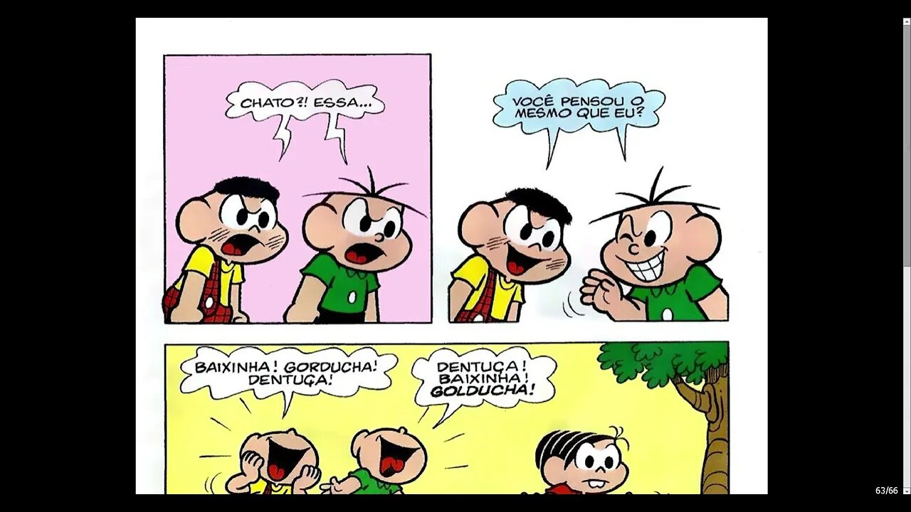 Cebolinha E Cascão Quase Tudo Igual [Pause o Vídeo Caso Não Consiga Ler]