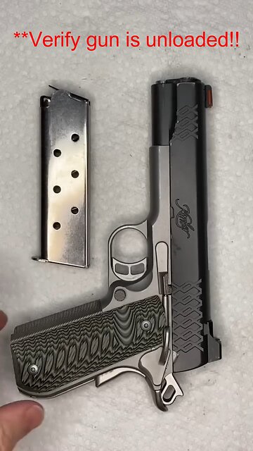 How to Field Strip a 1911. Always Unload FIRST and verify gun is unloaded!!