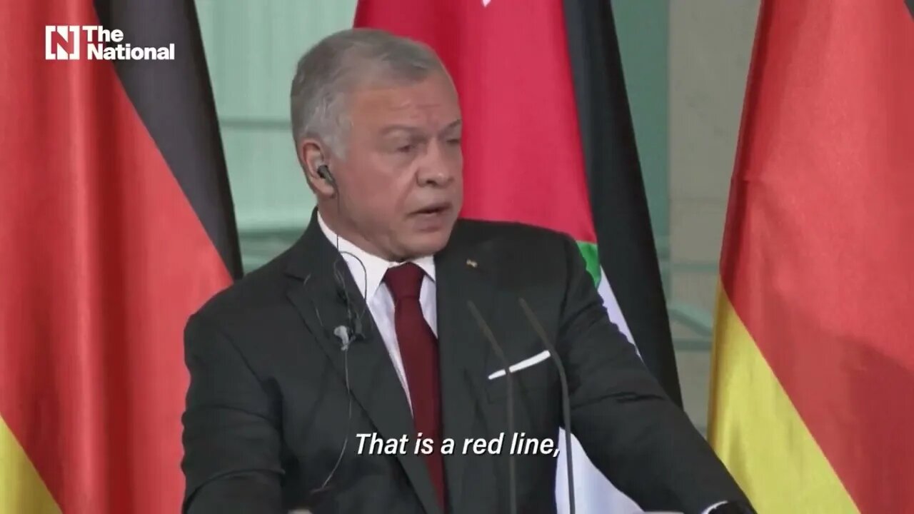 King Abdullah II won't allow refugees: "No refugees in Jordan and no refugees Egypt."