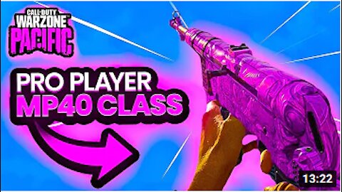 MP40 Class for Warzone Pacific MAX DAMAGE!