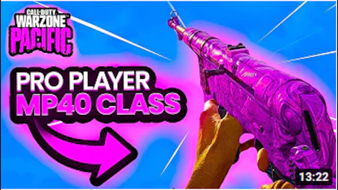 MP40 Class for Warzone Pacific MAX DAMAGE!