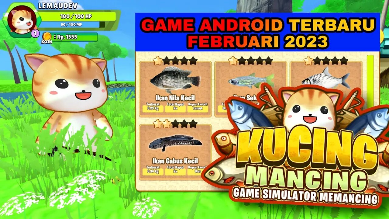 Kucing mancing | Simulator Kucing Mancing 3D